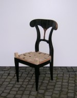 Ebonisierter Stuhl um 1830